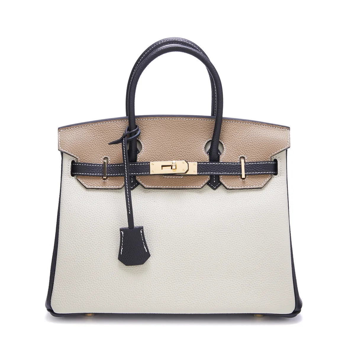 Leren Handtas Multicolor met Veiligheidsslot 8