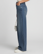 Brede jeans met fleece voering voor dames, perfect voor koelere dagen. 3