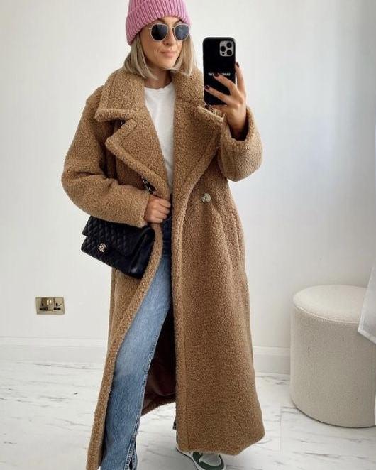 Zoe Lange Teddyjas voor Dames in verschillende kleuren 18