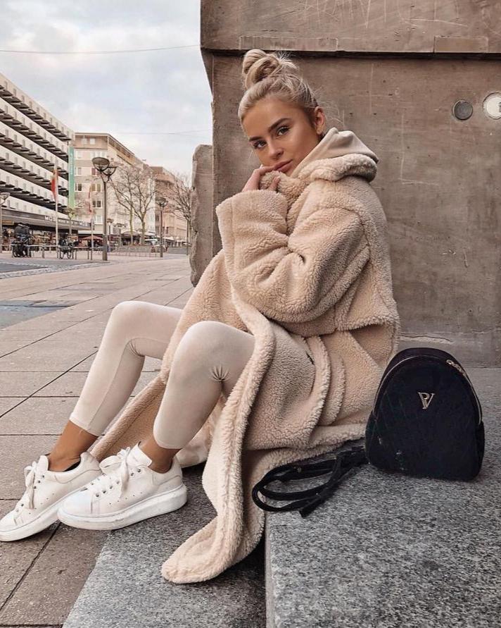 Zoe Lange Teddyjas voor Dames in verschillende kleuren 6