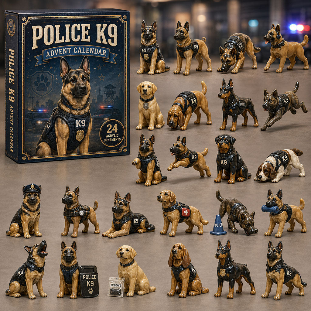Politie K9 Adventskalender 2026 - 24 K9 Kersthangers