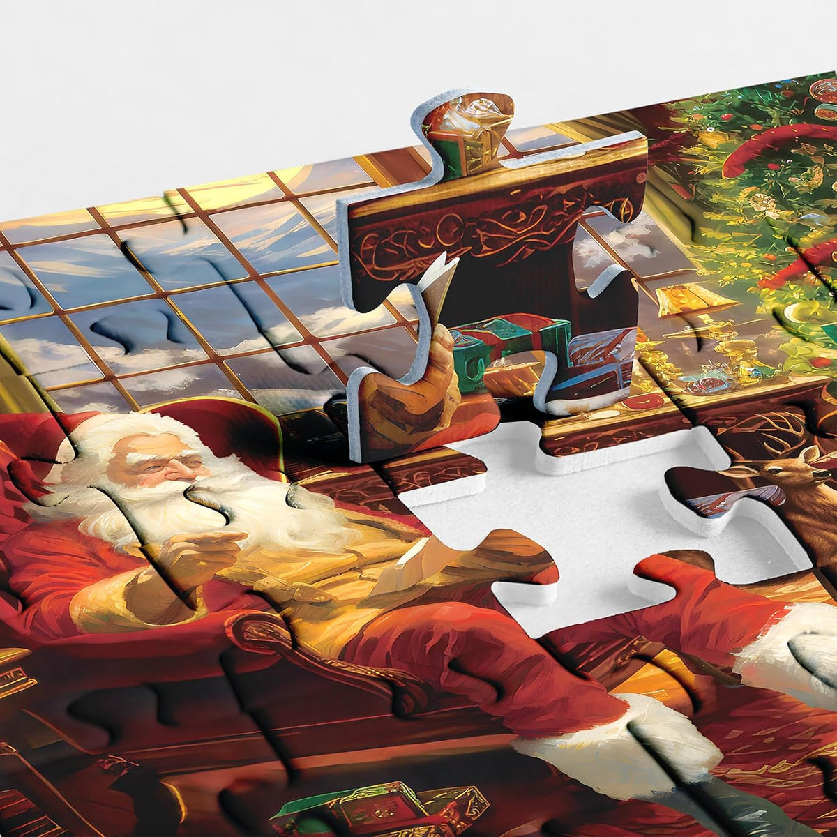Puzzel Adventskalender 2026 - 24 Dagen, Eén Kerstafbeelding