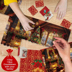Puzzel Adventskalender 2026 - 24 Dagen, Eén Kerstafbeelding