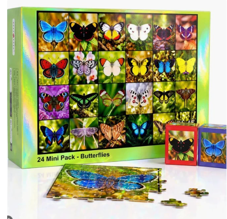 Puzzel Adventskalender 2026 - 24 Dagen, Eén Kerstafbeelding