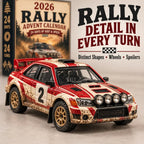 Rally Adventskalender 2026 - 24 Unieke Miniatuur Rallyauto's