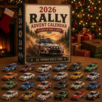 Rally Adventskalender 2026 - 24 Unieke Miniatuur Rallyauto's