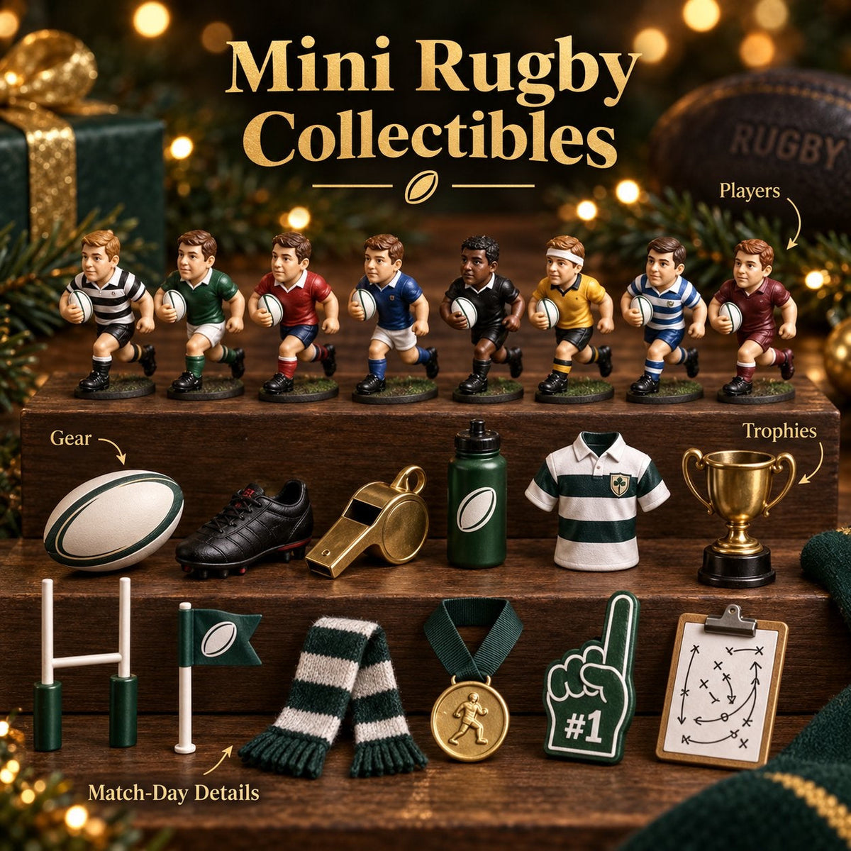 Rugby Adventskalender 2026 - 24 Rugbyminiaturen en Verrassingen