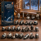 Ruimtevaart Adventskalender 2026 - 24 Miniatuur Raketten en Rovers