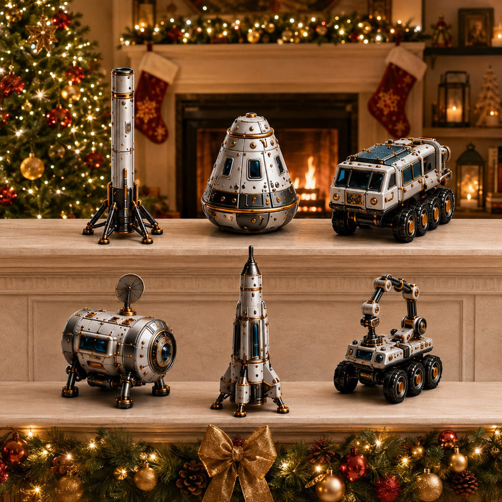 Ruimtevaart Adventskalender 2026 - 24 Miniatuur Raketten en Rovers