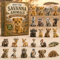 Savannedieren Adventskalender 2026 - 24 Acryl Savannedierhangers