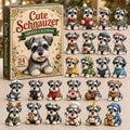 Schnauzer Adventskalender 2026 - 24 Acryl Schnauzerhangers