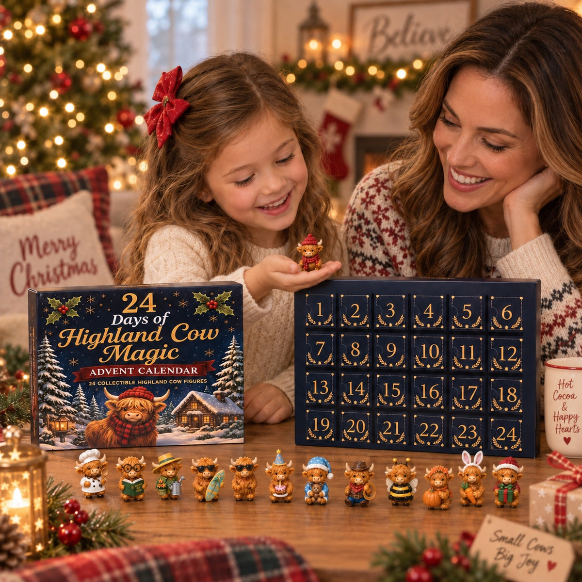 Schotse Hooglander Adventskalender 2026 - 24 Verzamelfiguurtjes