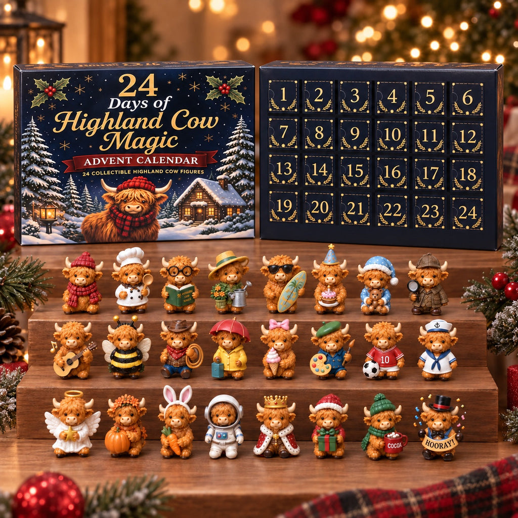 Schotse Hooglander Adventskalender 2026 - 24 Verzamelfiguurtjes