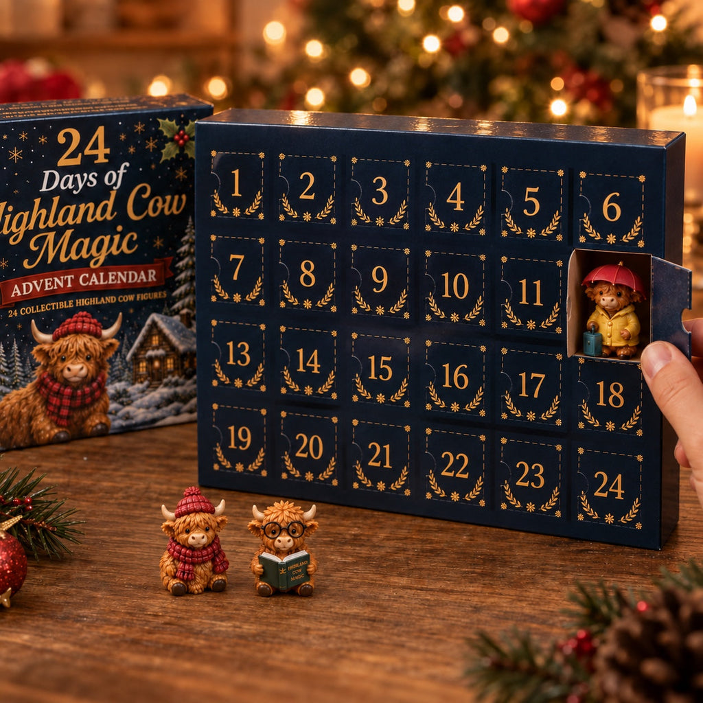 Schotse Hooglander Adventskalender 2026 - 24 Verzamelfiguurtjes