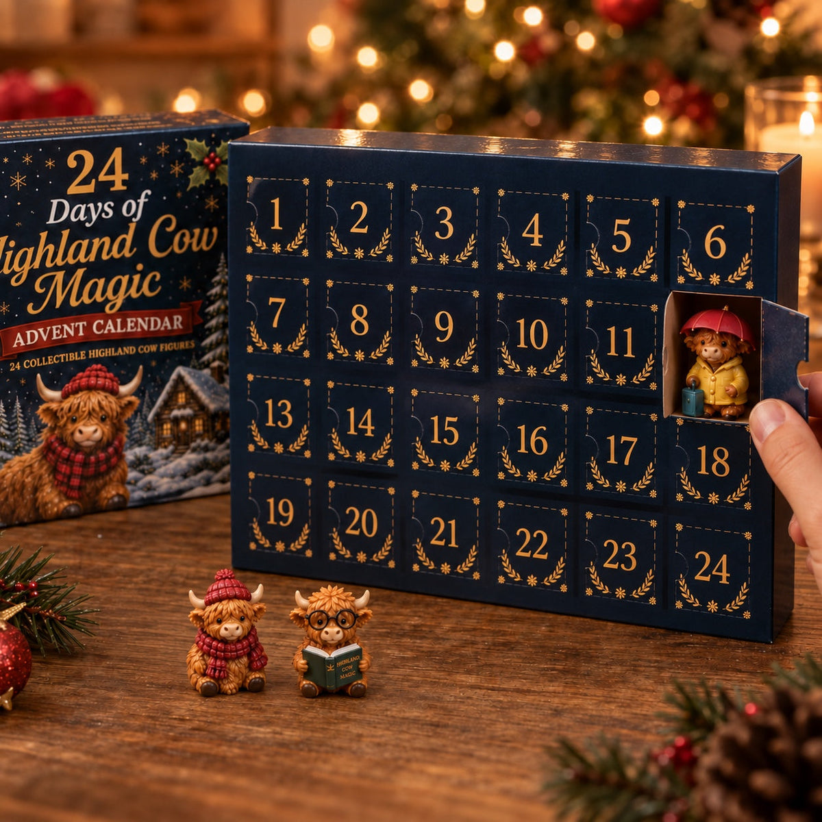 Schotse Hooglander Adventskalender 2026 - 24 Verzamelfiguurtjes