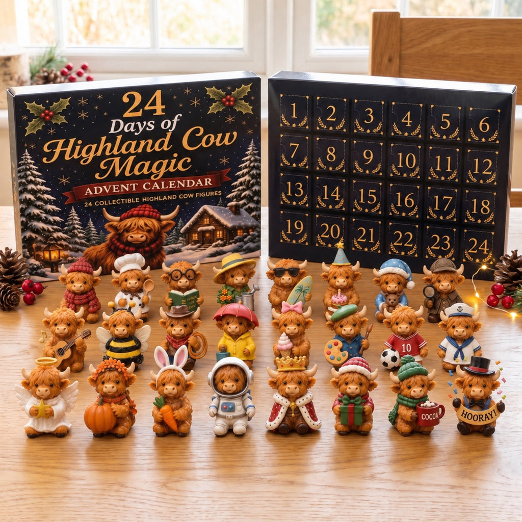 Schotse Hooglander Adventskalender 2026 - 24 Verzamelfiguurtjes