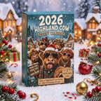 Schotse Hooglander Kerst Adventskalender 2026 - 24 Grappige Figuurtjes