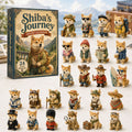 Shiba Inu Adventskalender 2026 - 24 Acryl Shiba-hangers