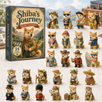 Shiba Inu Adventskalender 2026 - 24 Acryl Shiba-hangers