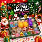 Squishy Dumpling Adventskalender 2026 - 24 Mini Squishies en 1 Grote Verrassing