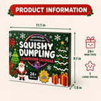 Squishy Dumpling Adventskalender 2026 - 24 Mini Squishies en 1 Grote Verrassing