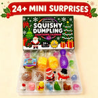 Squishy Dumpling Adventskalender 2026 - 24 Mini Squishies en 1 Grote Verrassing