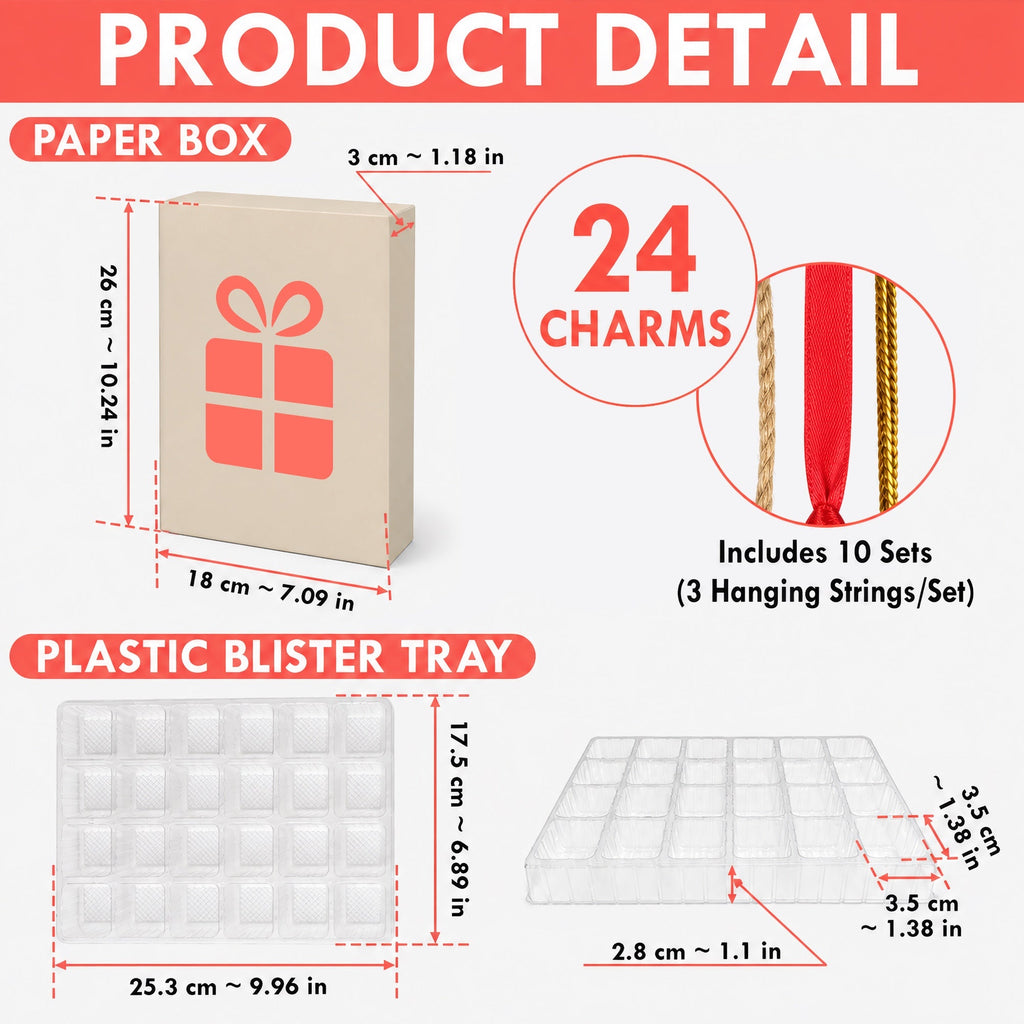 Uilen Adventskalender 2026 - 24 Acryl Uilenhangers