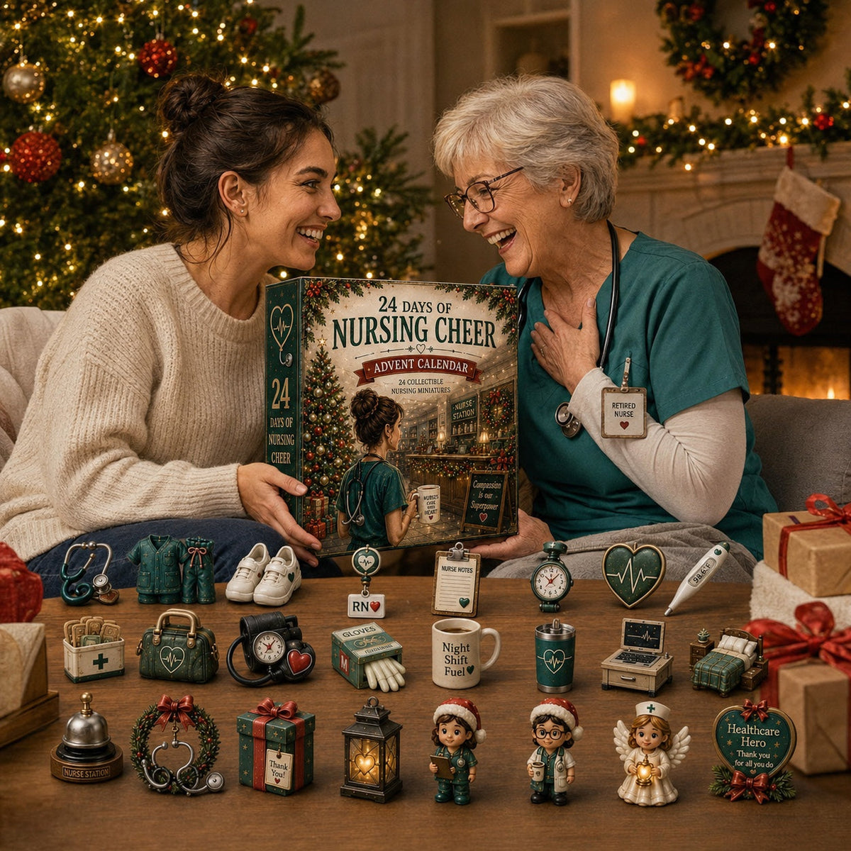 Verpleegkunde Adventskalender 2026 - 24 Miniaturen voor Verpleegkundigen