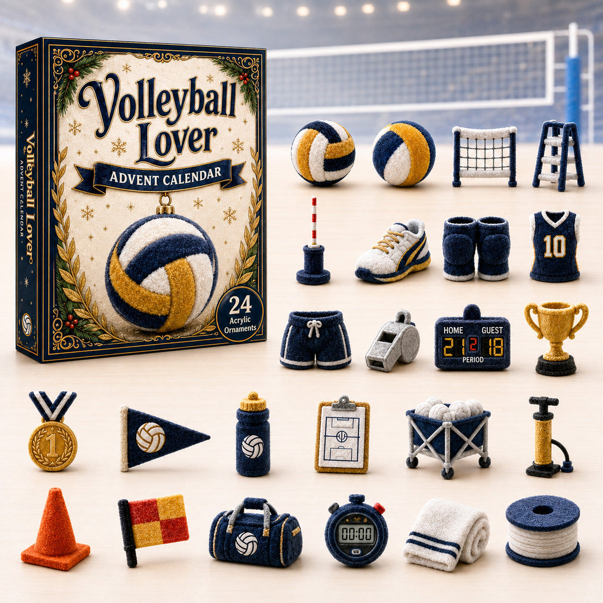 Volleybal Adventskalender 2026 - 24 Volleybalverrassingen