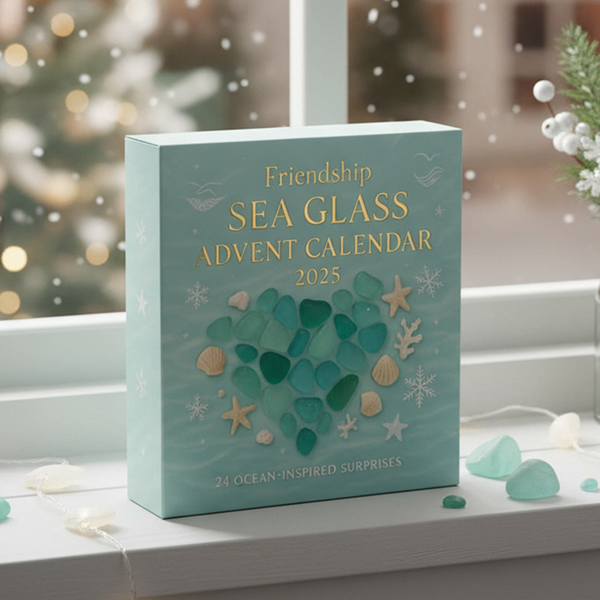 Vriendschap Zeeglas Adventskalender - 24 Aandenkens van Zeeglas