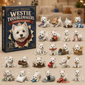 Westie Adventskalender 2026 - 24 Westie Kersthangers