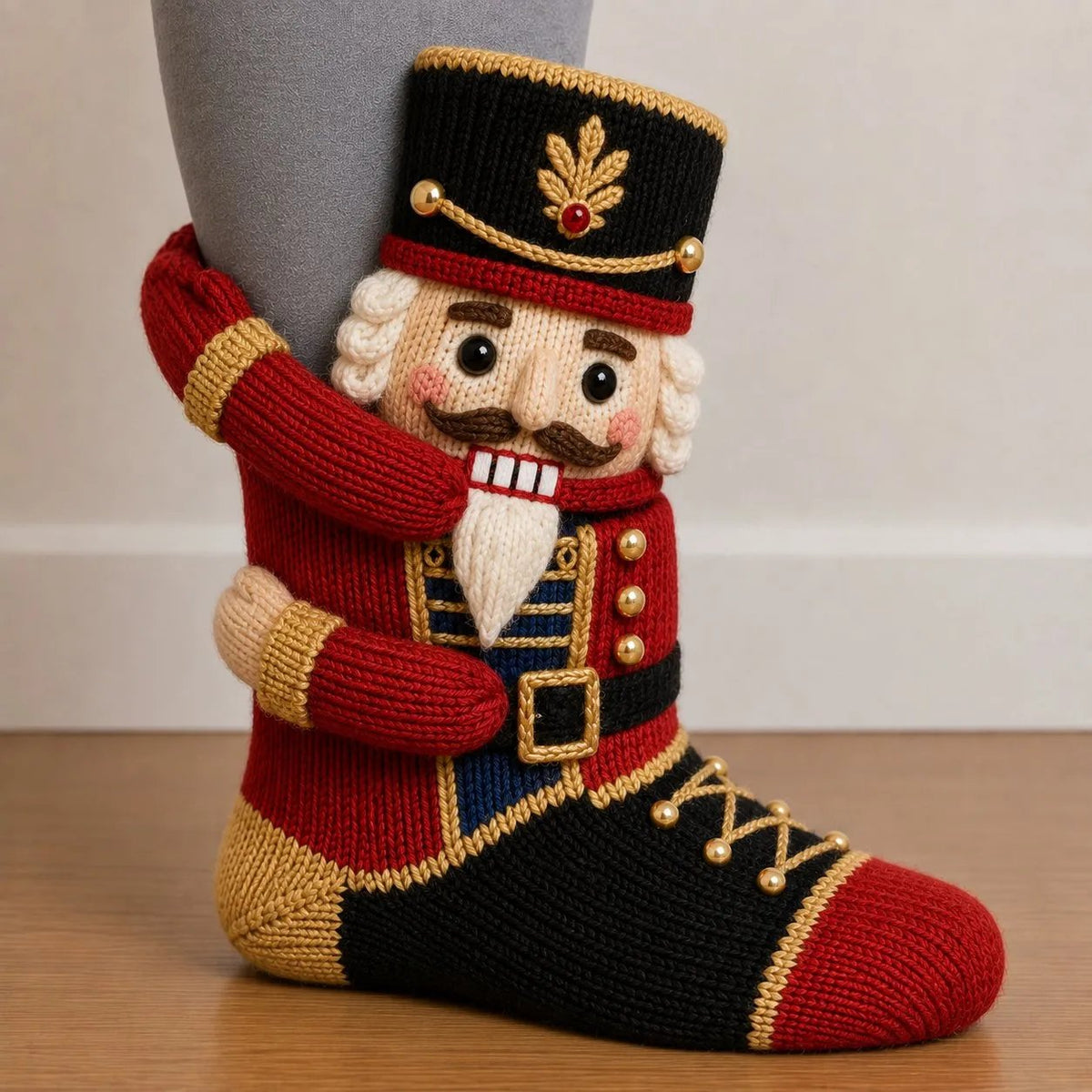 🎅🧦3D Knuffelende Kerstsokken Schattig Wraparound Armen Cozy Festive Sokken🎄 12