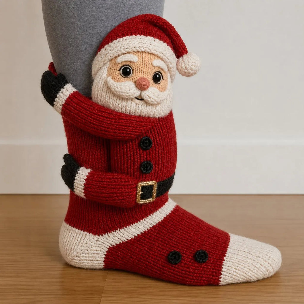 🎅🧦3D Knuffelende Kerstsokken Schattig Wraparound Armen Cozy Festive Sokken🎄 8