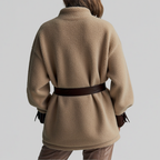 Dames oversized sherpa jas voor comfort en stijl 2