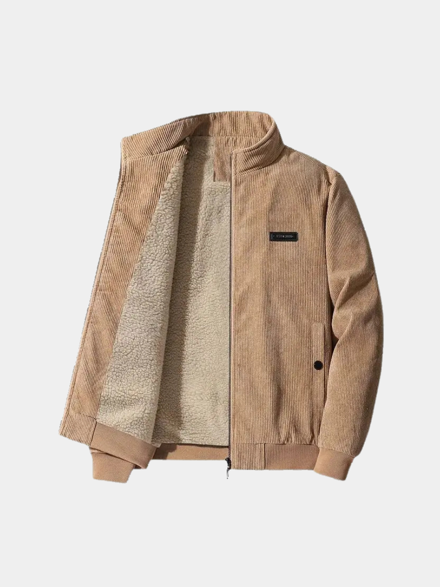 Heren Bomber Corduroy Jas in stijlvol ontwerp
