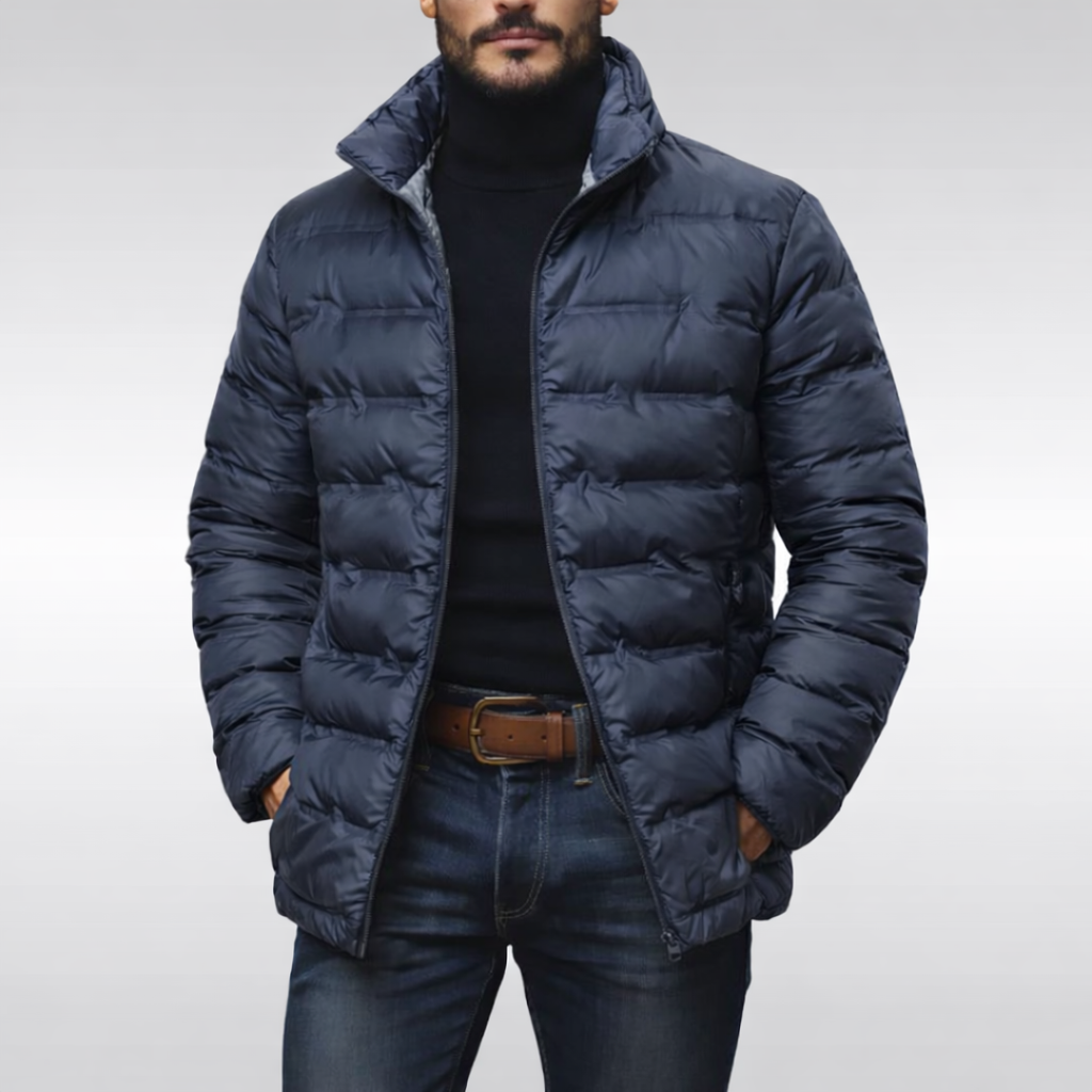 Heren puffer jacket in gequilt ontwerp voor warme en comfortabele winterdagen. 2