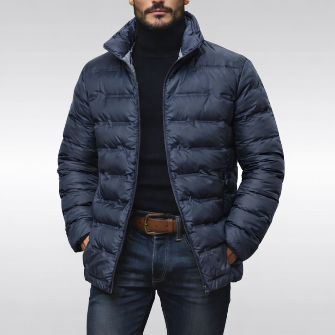 Heren puffer jacket in gequilt ontwerp voor warme en comfortabele winterdagen. 2