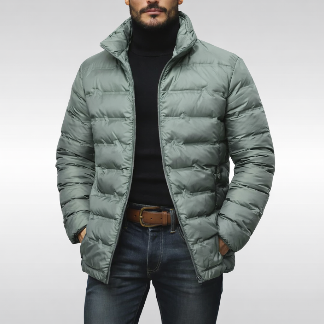 Heren puffer jacket in gequilt ontwerp voor warme en comfortabele winterdagen. 3