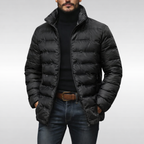 Heren puffer jacket in gequilt ontwerp voor warme en comfortabele winterdagen. 4