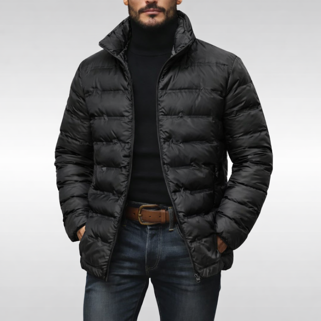 Heren puffer jacket in gequilt ontwerp voor warme en comfortabele winterdagen. 4