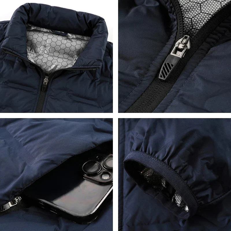 Heren puffer jacket in gequilt ontwerp voor warme en comfortabele winterdagen. 8