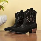 Cowboylaarzen dames met spitse neus - western blokhak model