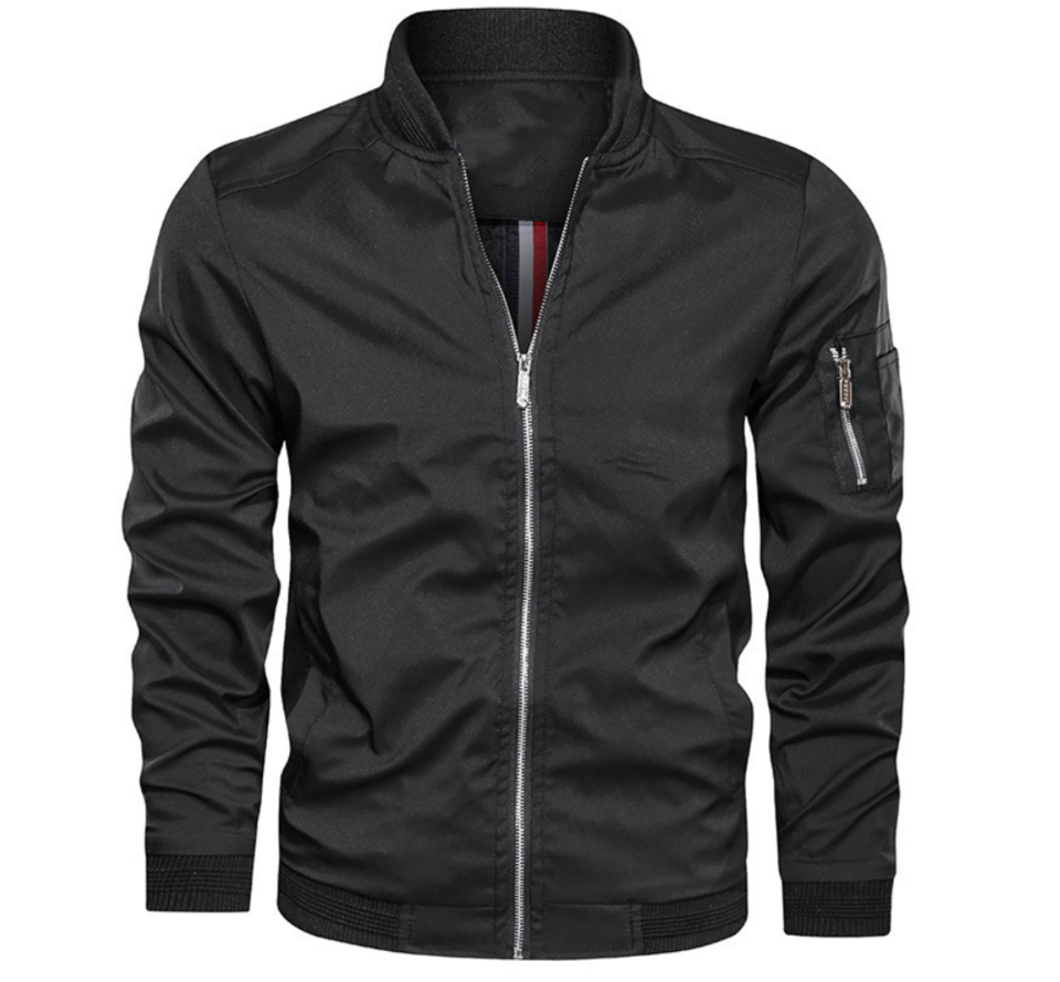 Dawson Slim-Fit Gebreide Bomberjack voor mannen