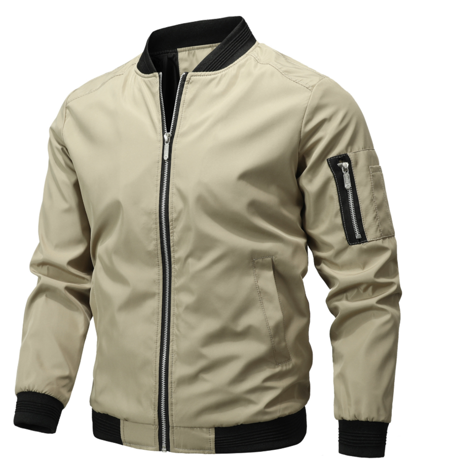 Dawson Slim-Fit Gebreide Bomberjack voor mannen 2