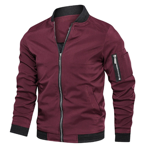Dawson Slim-Fit Gebreide Bomberjack voor mannen 3