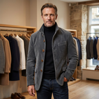 Stijlvolle heren knop-down casual jacket van corduroy voor dagelijks gebruik. 2