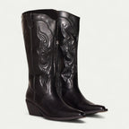 Halfhoge western-laarzen dames met spitse neus - elegante pasvorm