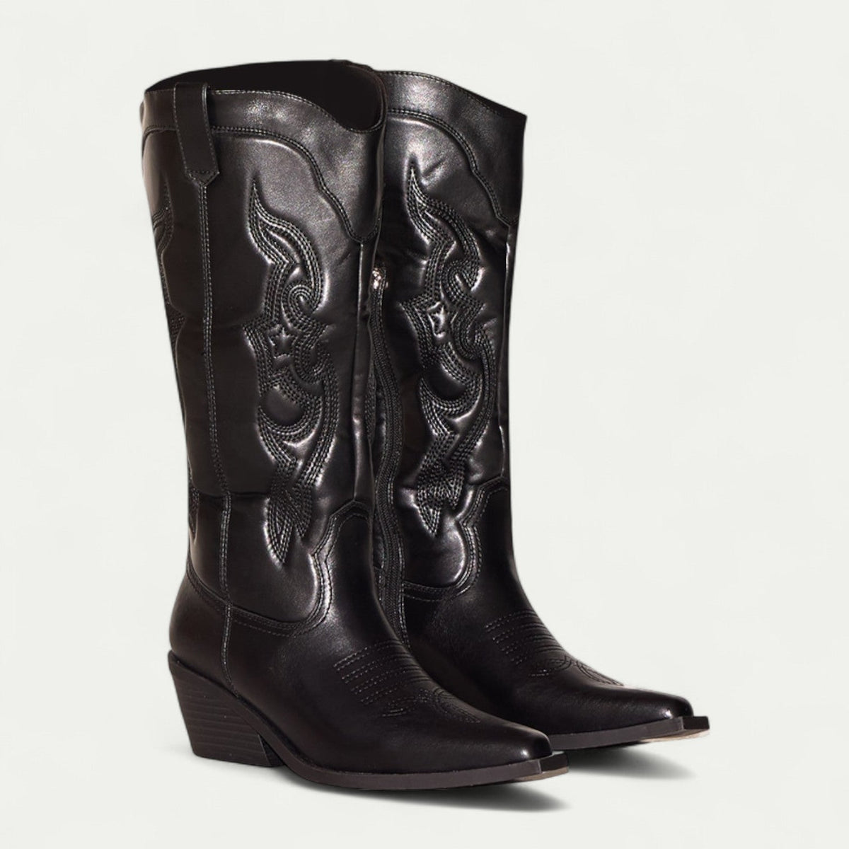 Halfhoge western-laarzen dames met spitse neus - elegante pasvorm