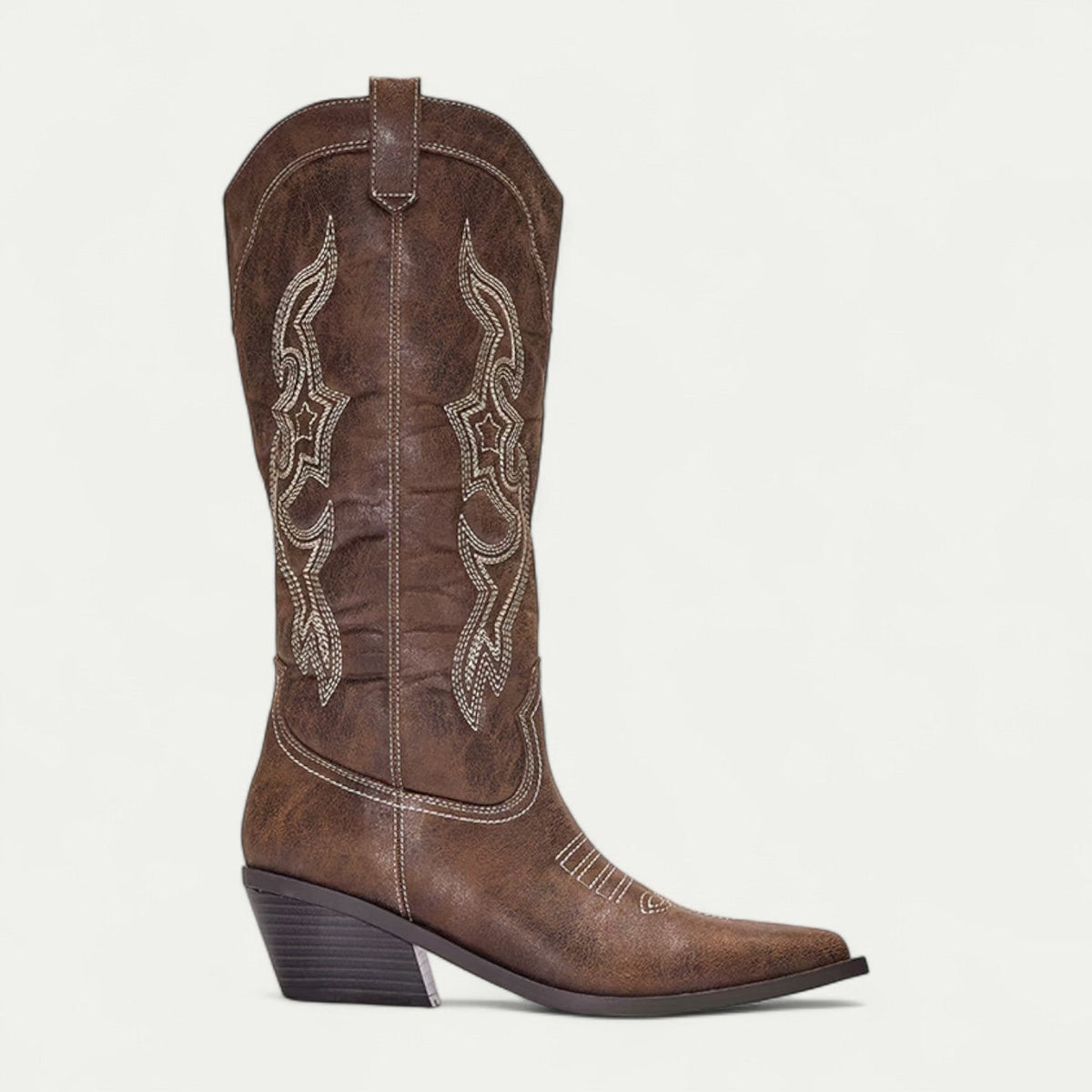 Halfhoge western-laarzen dames met spitse neus - elegante pasvorm