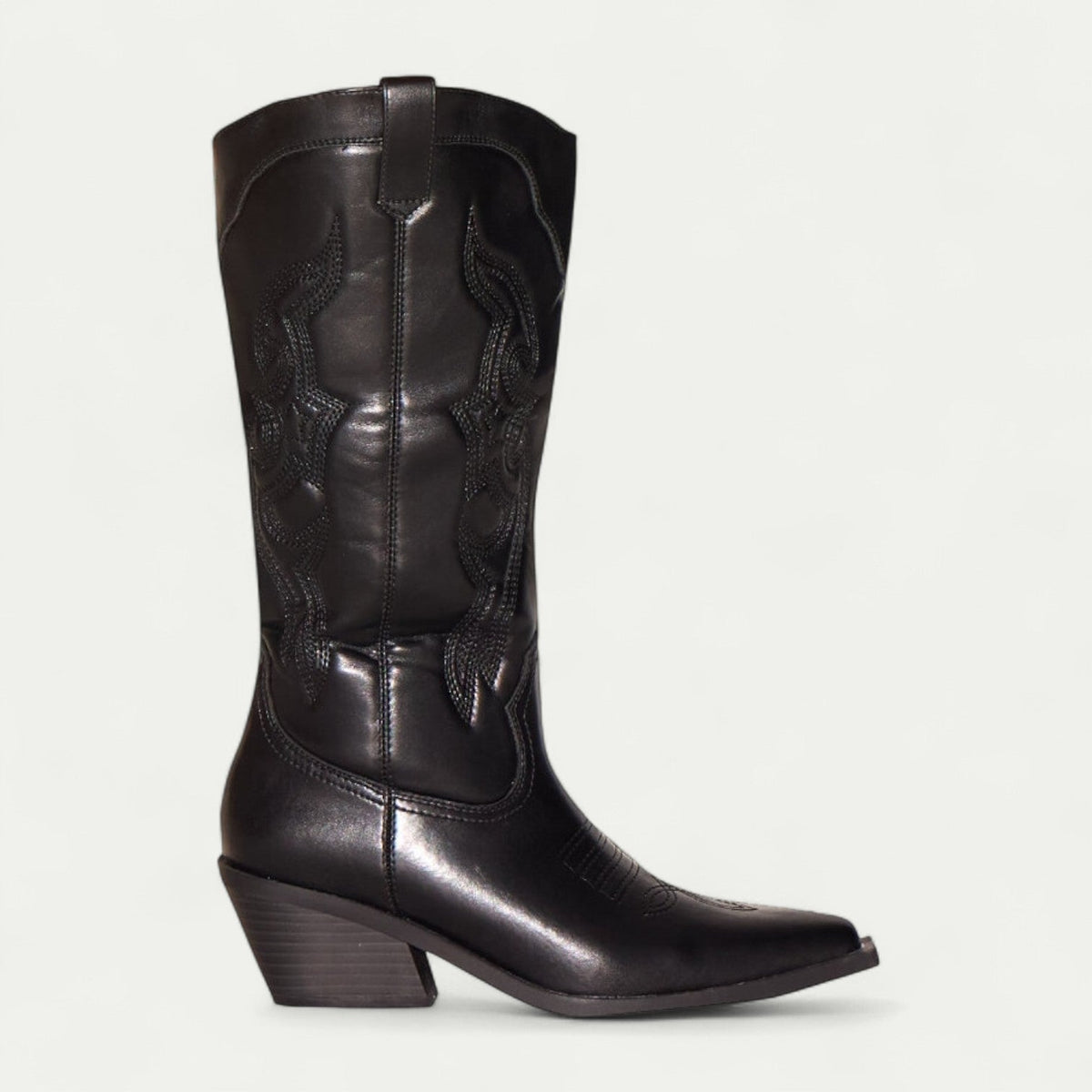 Halfhoge western-laarzen dames met spitse neus - elegante pasvorm